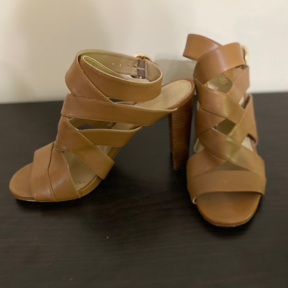 Michael Kors Leather Platform Sandal